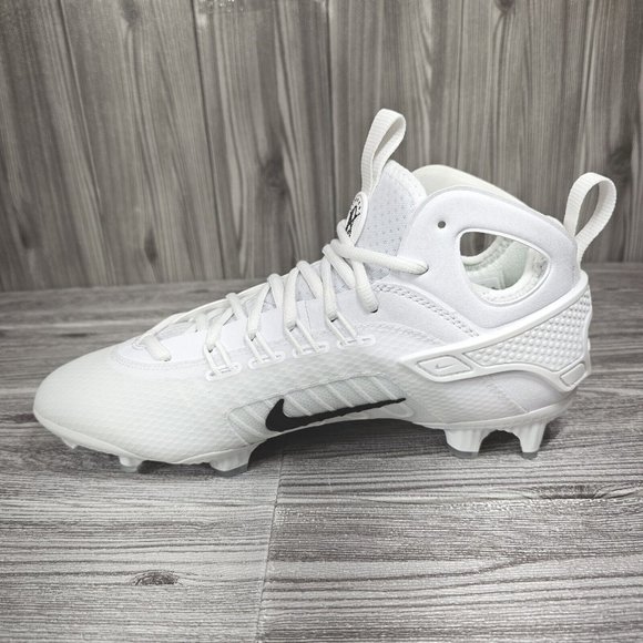 Nike Men\'s Huarache 9 Elite Mid LAX White Lacrosse Cleats - Men\'s Size 8.5 - NEW main image 16